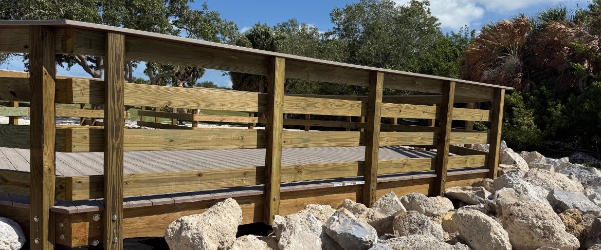 Marina dock and riprap construction in Tampa Bay - Trident Marine Construction