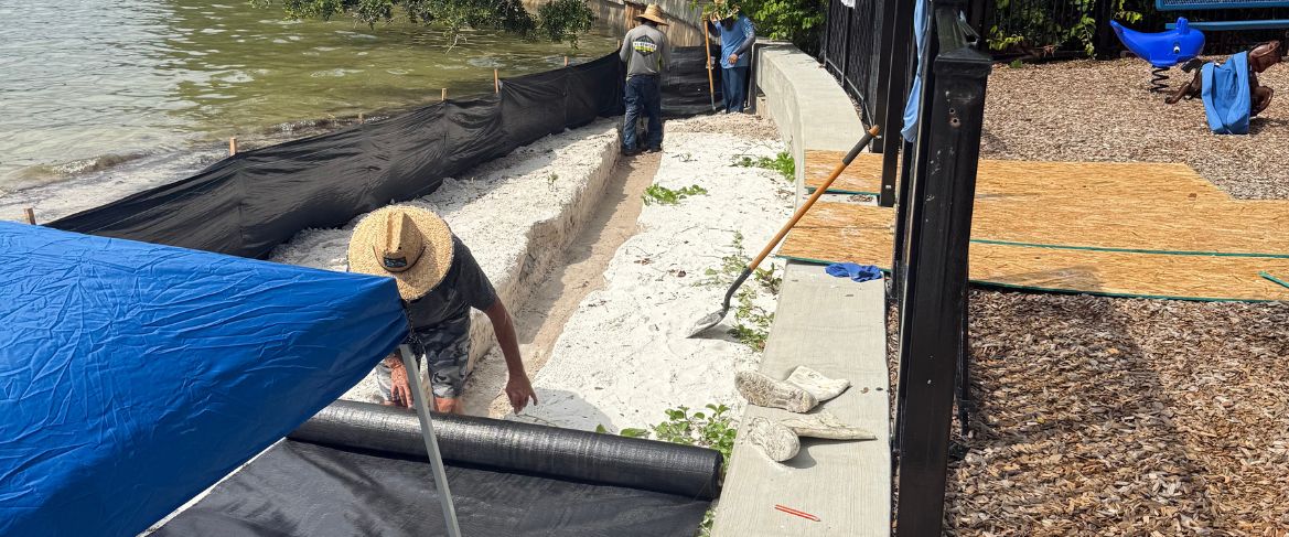 Seawall Begining of Construction - Trident H2O