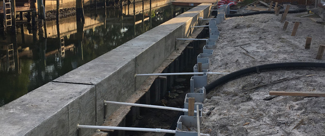Seawall Construction - Trident H2O